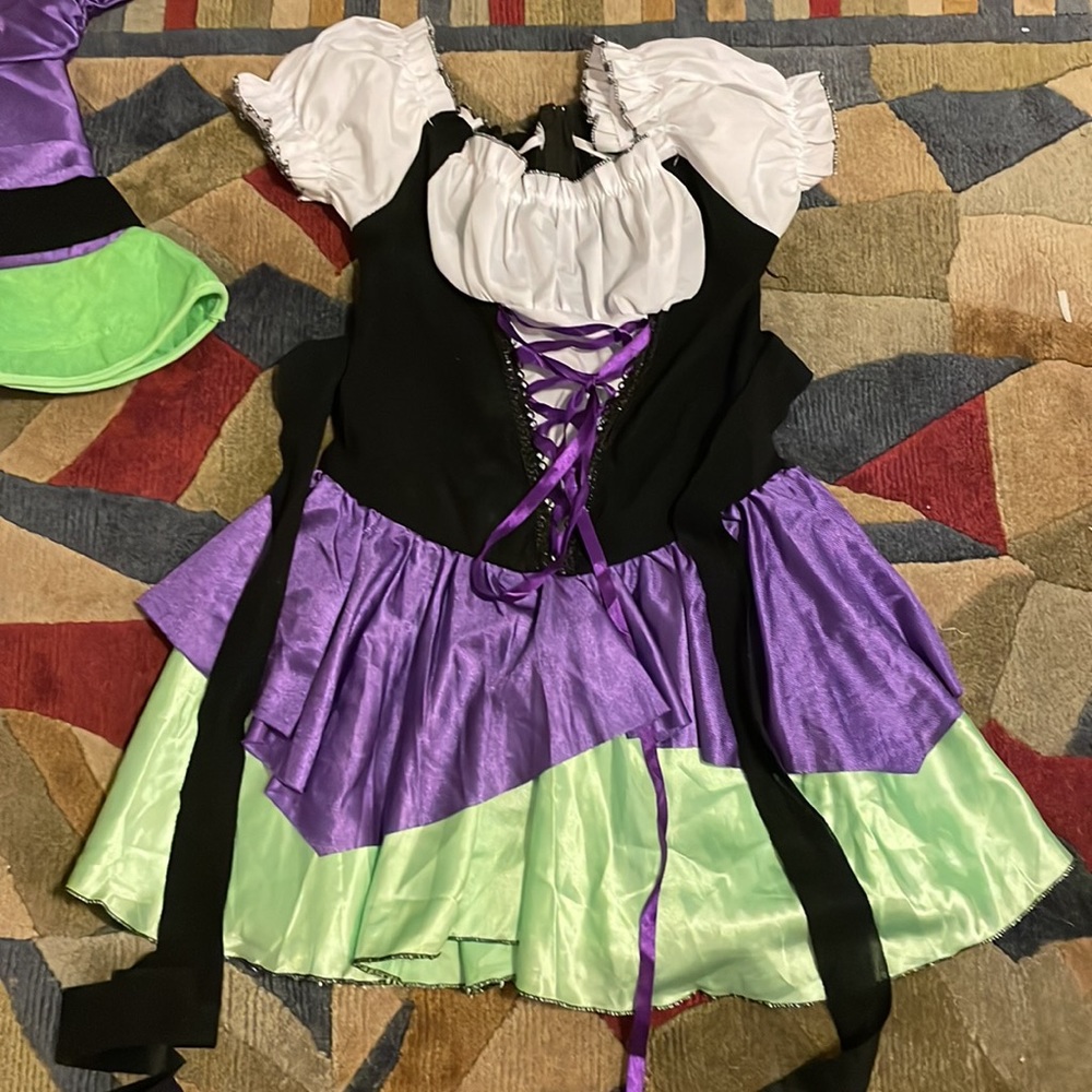 Rare Wicked Costume Kandy Korn Witch Full Outfit - Gem